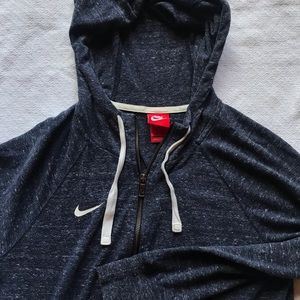 nike full zip navy light sweatshirt hoodie